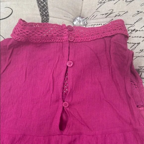 CHANCE Elegant Magenta Mini Dress - Picture 8 of 11